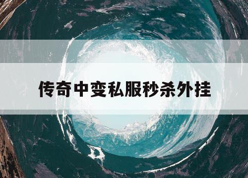 传奇中变私服秒杀外挂