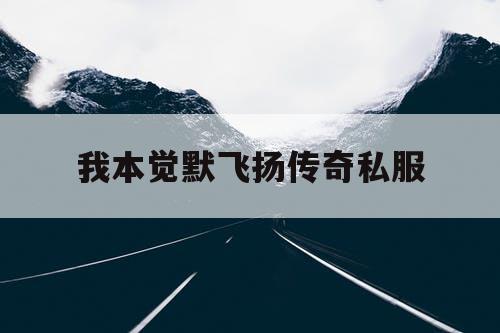 我本觉默飞扬传奇私服