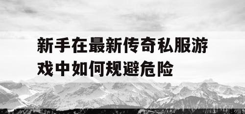 新手在最新传奇私服游戏中如何规避危险