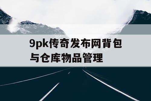 9pk传奇发布网背包与仓库物品管理