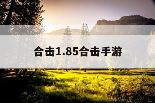 合击1.85合击手游