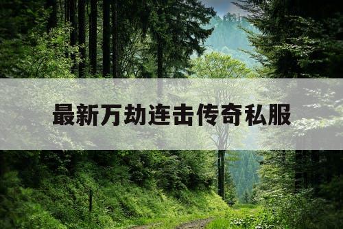 最新万劫连击传奇私服