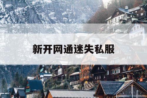新开网通迷失私服