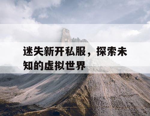 迷失新开私服，探索未知的虚拟世界