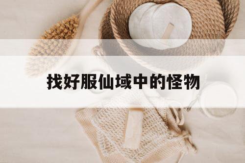找好服仙域中的怪物