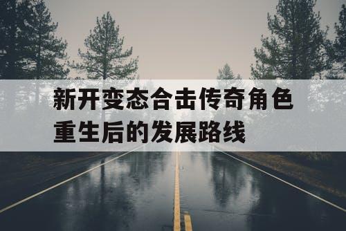 新开变态合击传奇角色重生后的发展路线