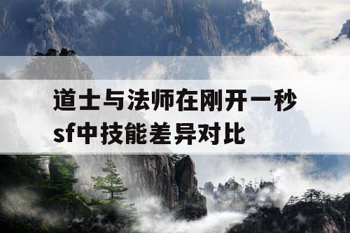道士与法师在刚开一秒sf中技能差异对比